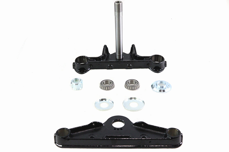 V-Twin - Replica Forged Steel Triple Tree Set Black