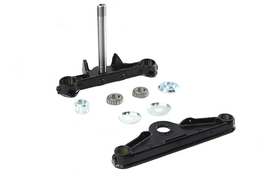 V-Twin - Replica Forged Steel Triple Tree Set Black