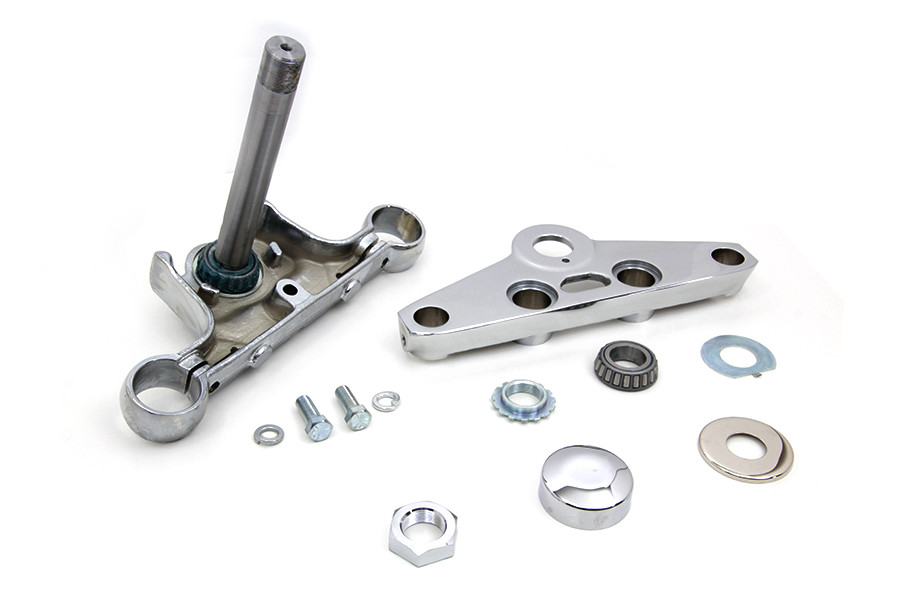 Motorshop - Replica Forged Steel Triple Tree Set Chrome