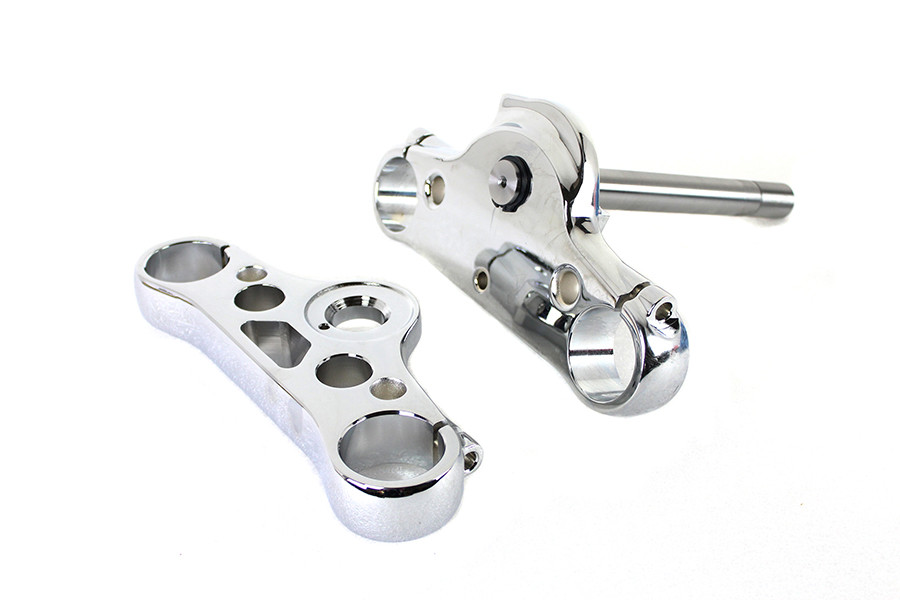 V-Twin - FXDWG 49mm Triple Tree Set Chrome