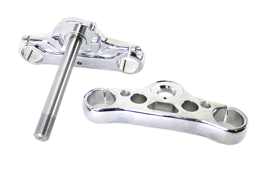V-Twin - FXDWG 49mm Triple Tree Set Chrome