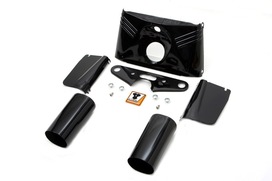 V-Twin #72547B - Black Fork Cover Kit