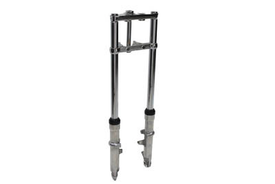 V-Twin - Fork Assembly with Polished Sliders 2 inch Over Stock
