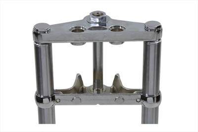 V-Twin - Fork Assembly with Polished Sliders 2 inch Over Stock