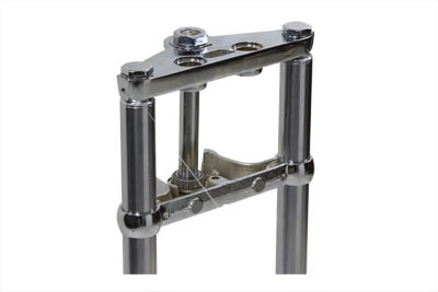 V-Twin - Fork Assembly with Chrome Sliders 6 inch Over Stock