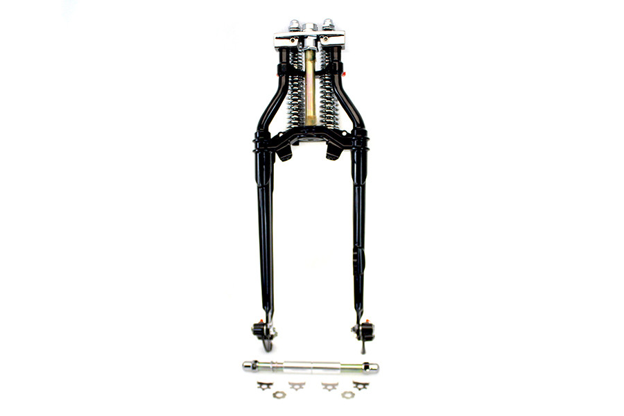 V-Twin #35240 - 20 inch Inline Spring Fork Kit Black