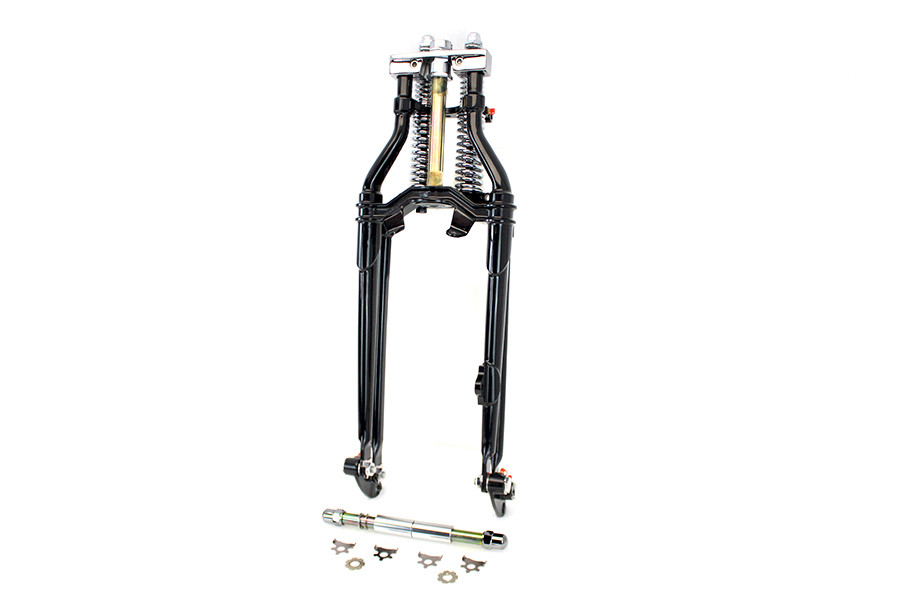 V-Twin #35240 - 20 inch Inline Spring Fork Kit Black