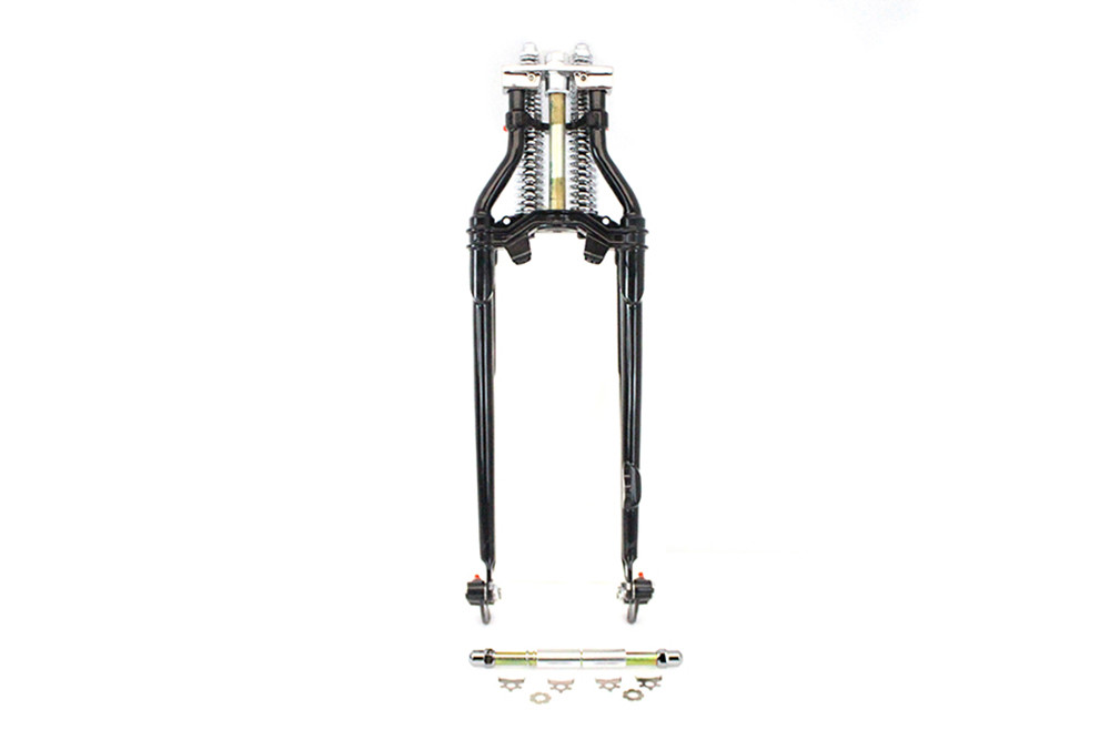 V-Twin #35242 - 24 inch Spring Fork Kit Offset Black