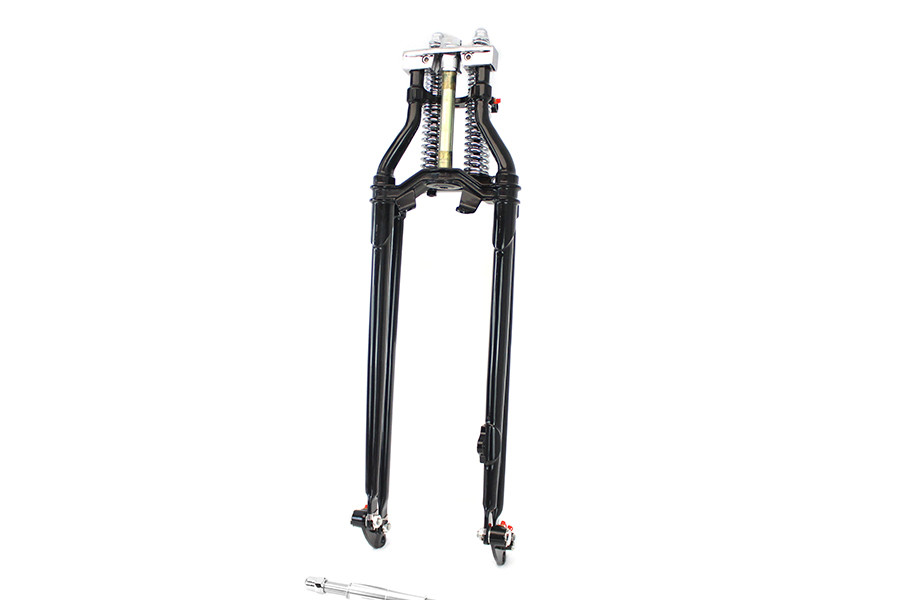 V-Twin #35243 - 25-1/2 inch Spring Fork Kit Offset Black