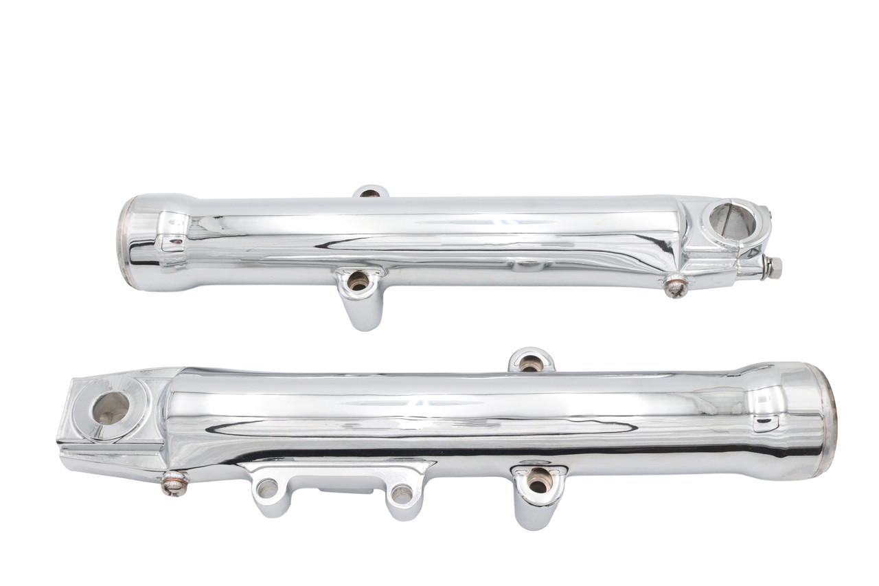 V-Twin - Factory Sample Chrome Lower Fork Slider Set