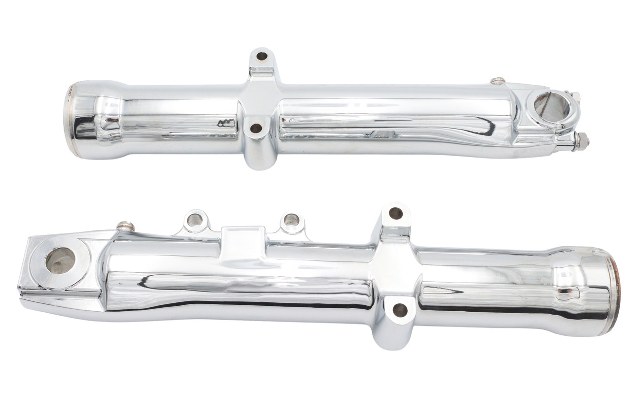 V-Twin - Factory Sample Chrome Lower Fork Slider Set