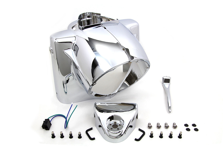 V-Twin - Headlamp Cowl Assembly Chrome
