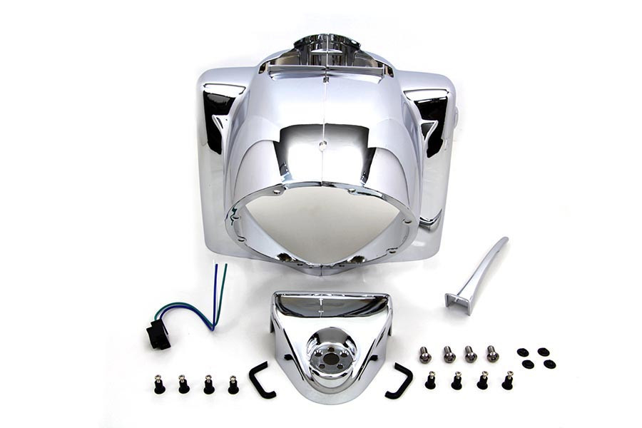 V-Twin - Headlamp Cowl Assembly Chrome