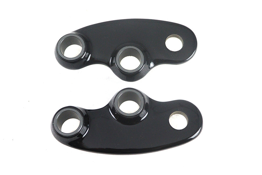 V-Twin #168-GLOSS BLACK - Black Spring Fork Rocker Set