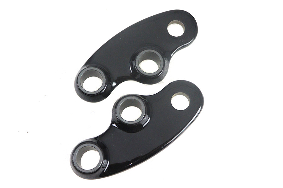 V-Twin #168-GLOSS BLACK - Black Spring Fork Rocker Set