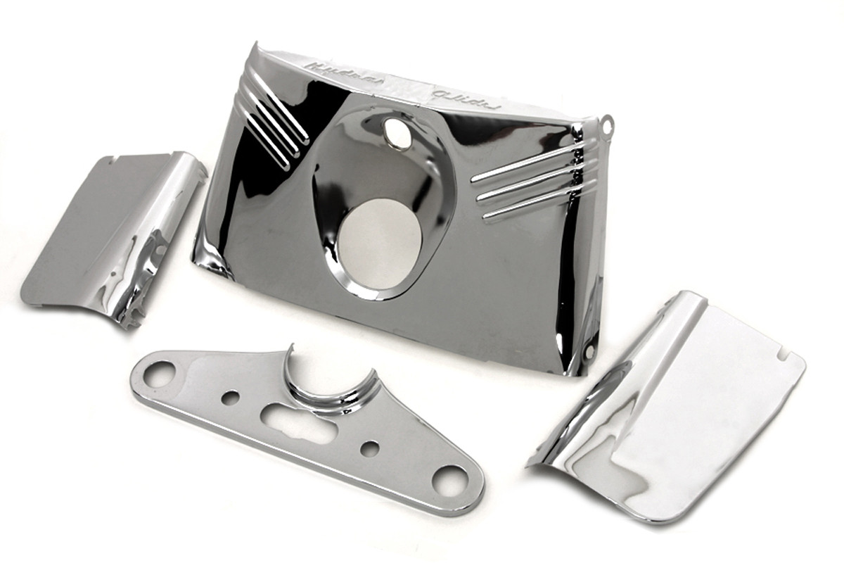 V-Twin #74147 - Triple Tree Cover Kit Chrome