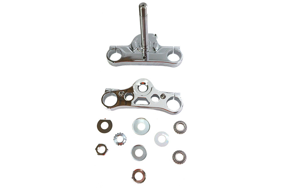 V-Twin - FXD 49mm Triple Tree Set Chrome