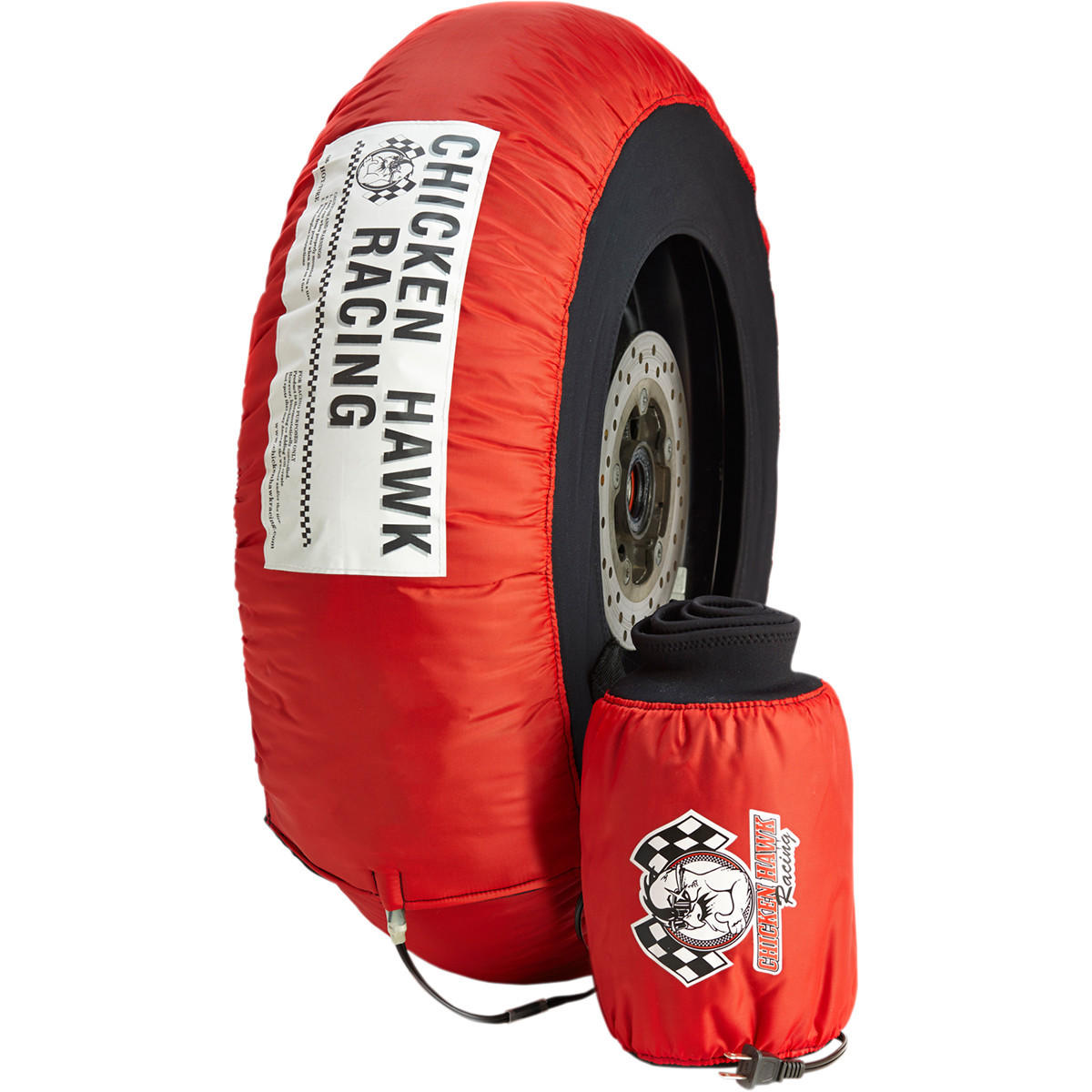 Chicken Hawk Racing #PRIV-STD-SBK - Tire Warmers - Standard - Red - Superbike - Pair