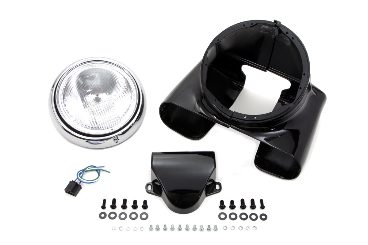 V-Twin #65006 - 7 inch Headlamp Cowl Kit