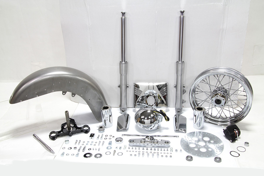 V-Twin - Fork Assembly with Polished Sliders