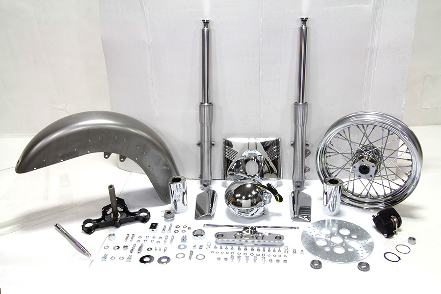 V-Twin - Fork Assembly with Polished Sliders