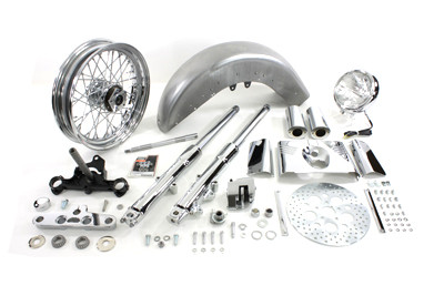 V-Twin - Fork Assembly with Chrome Sliders