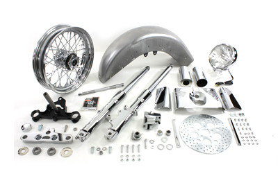 V-Twin - Fork Assembly with Chrome Sliders