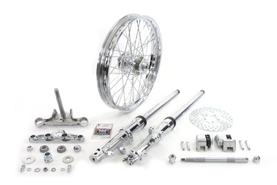V-Twin - 41mm Fork Assembly with Chrome Sliders 21 inch Wheel