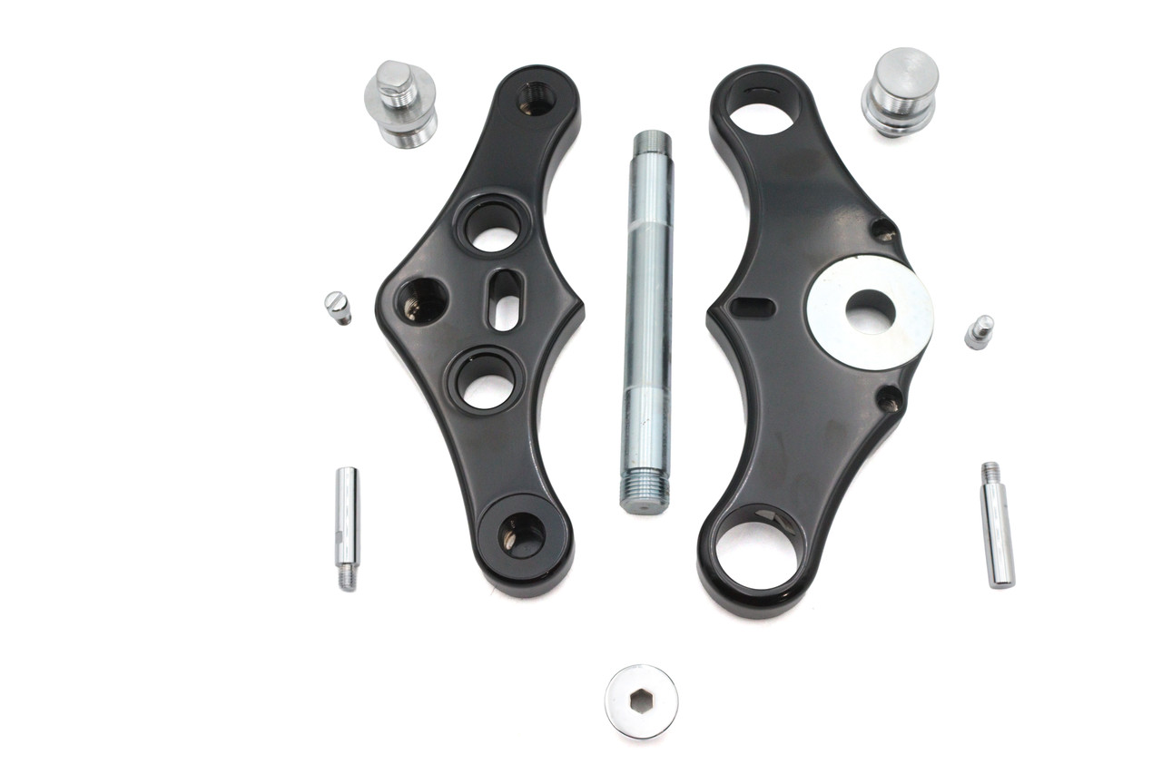 Ultima #29-252 - Ultima Black 0° Pointed Triple Tree Set Billet