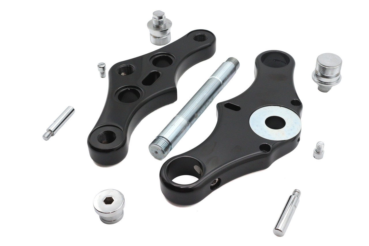 Ultima #29-252 - Ultima Black 0° Pointed Triple Tree Set Billet