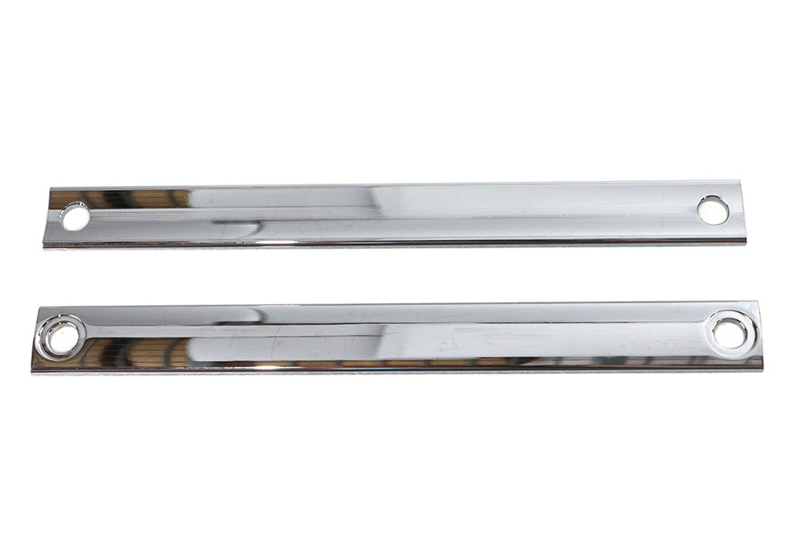 V-Twin #77483 - Chrome Triple Tree Cover Trim Strip Set