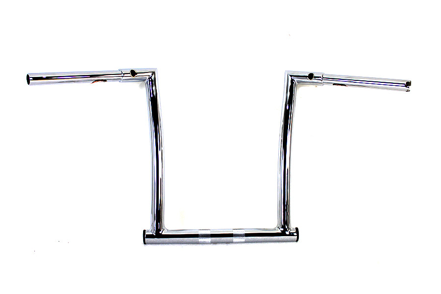 MCM #20270D - 12 inch ChiZeled Z-Bar Handlebar Chrome