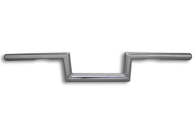 MCM #07628 - 4 inch Z Handlebar with Indents Chrome