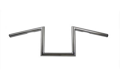 MCM #07825 - 8 inch Z Handlebar with Indents Chrome