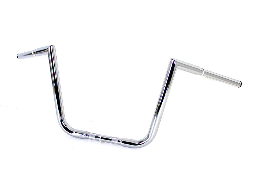MCM #096822 - 12 inch Ape Hanger Z Handlebar Chrome