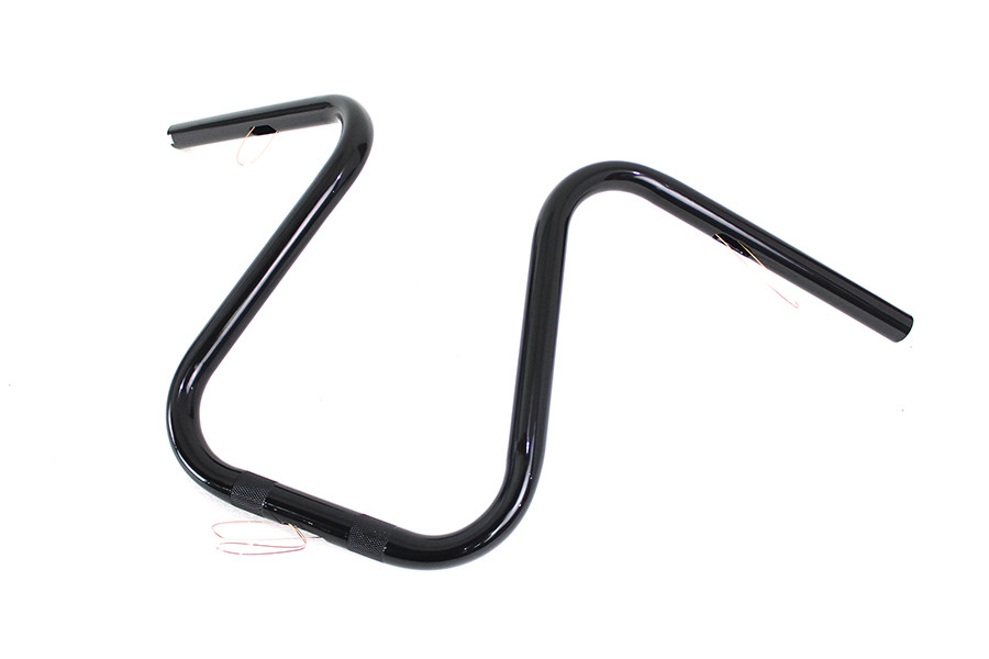 V-Twin #20305B - Black 1 inch Loopy Handlebar with Indents