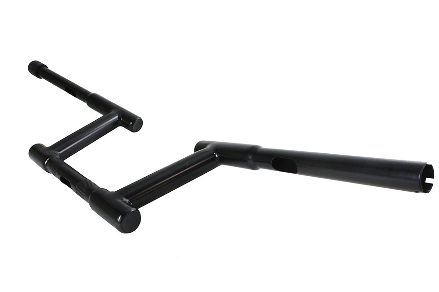 MCM #21054B - 6 inch Z-Bar Racing Handlebar with Indents Black