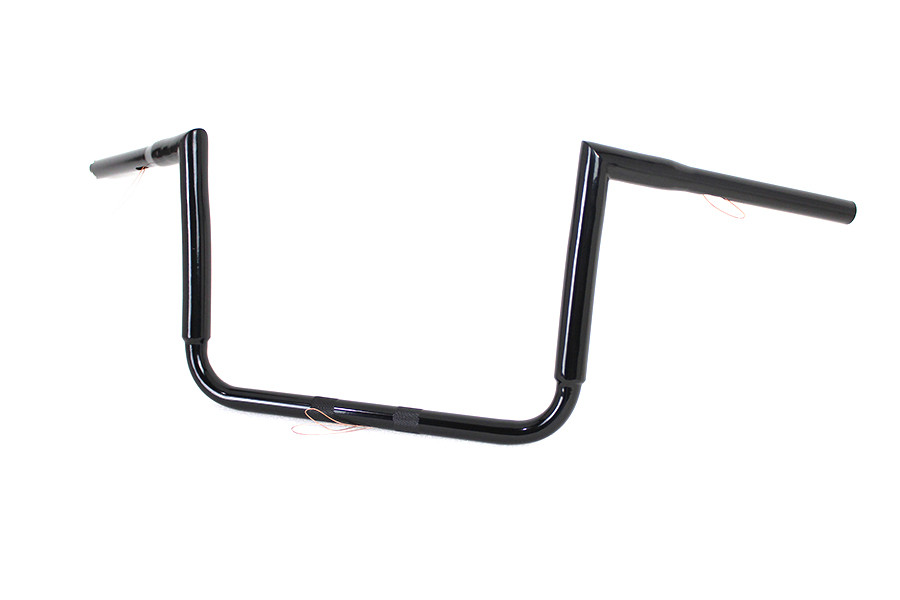 MCM #20246B - 12 inch Black ChiZeled Z-Bar Handlebar without Indents