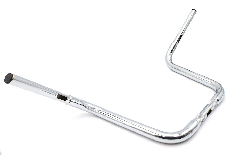 MCM #31-0165S - 12-1/2 inch Buffalo Ape Hanger Handlebar with Indents Chrome
