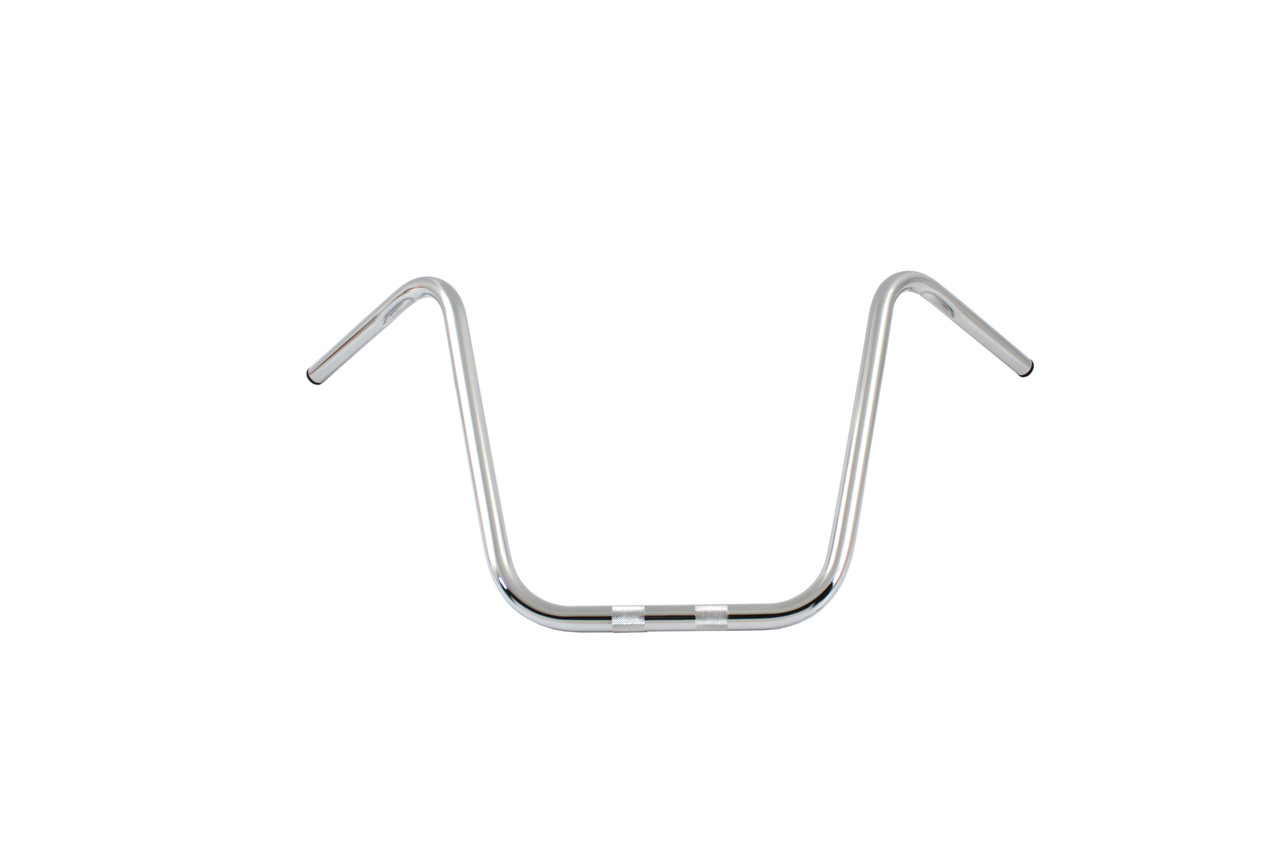 MCM #31-0121S - 16 inch Ape Hanger Handlebar with Indents Chrome
