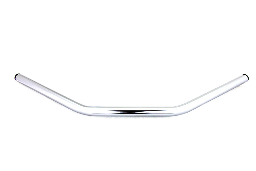 MCM #20301-CHROME - Flat Drag Handlebar without Indents Chrome