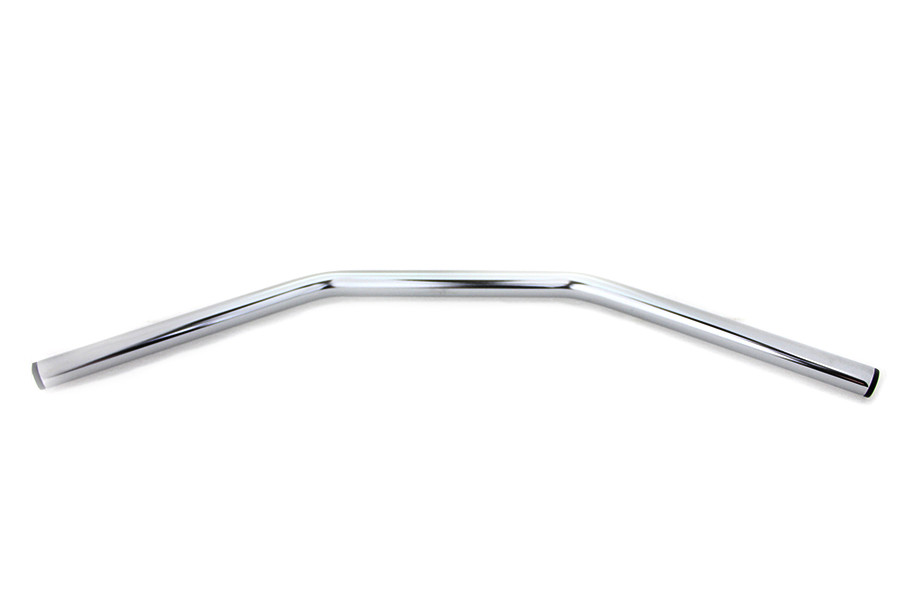 MCM #20301-CHROME - Flat Drag Handlebar without Indents Chrome