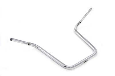 MCM #31-0189AS - 18 inch Rhino Ape Hanger Handlebar with Indents Chrome