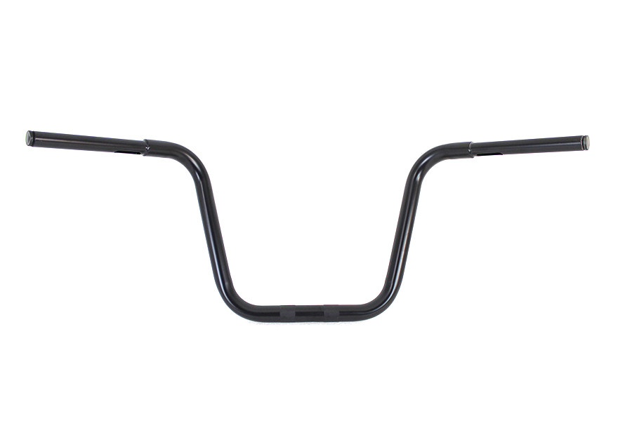 MCM #20289B - 12-1/2 inch Rhino Ape Hanger Handlebar with Indents Black