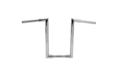 MCM #31-0198 - 14 inch Fatty 'Z' Bar Handlebar without Indents Chrome
