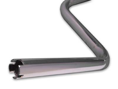 MCM #H31-0217S - 9-1/4 inch Replica Handlebars Chrome