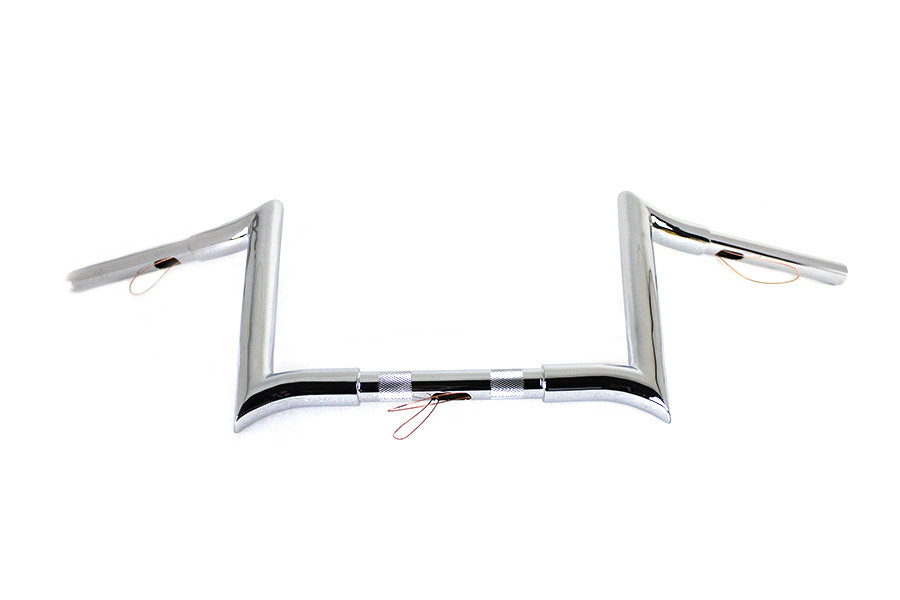 MCM #20281 - 10 inch Chrome Z-Bar Handlebar with Indents