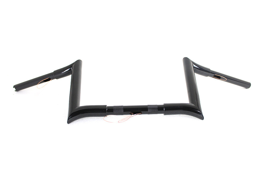MCM #20281B - 10 inch Black Z-Bar Handlebar with Indents