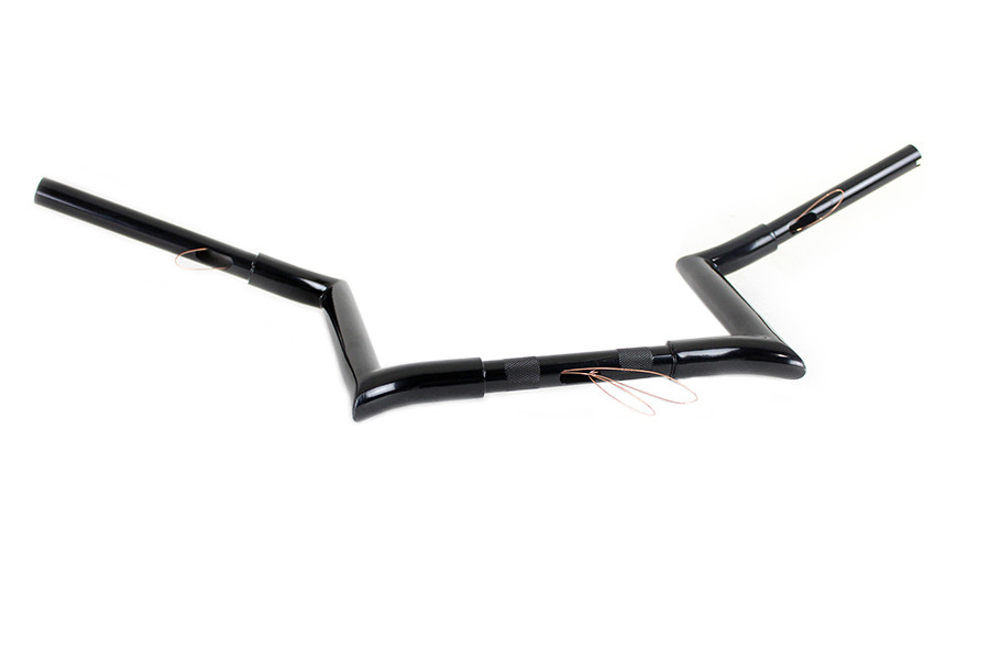 MCM #20281B - 10 inch Black Z-Bar Handlebar with Indents