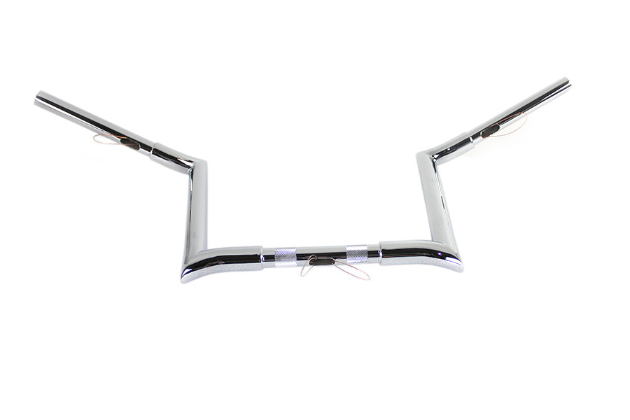 MCM #20282 - 12 inch Chrome Z-Bar Handlebar with Indents